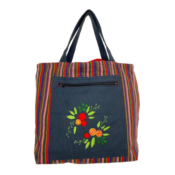 Drawstring Embroidery&Stripes