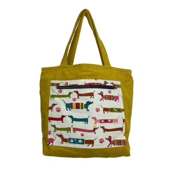 Drawstring Corduroy&Dogs
