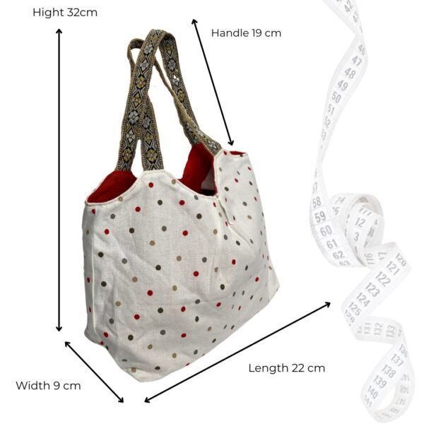 Mother & Child - Dotted Tote - Set of 2 - Image 8