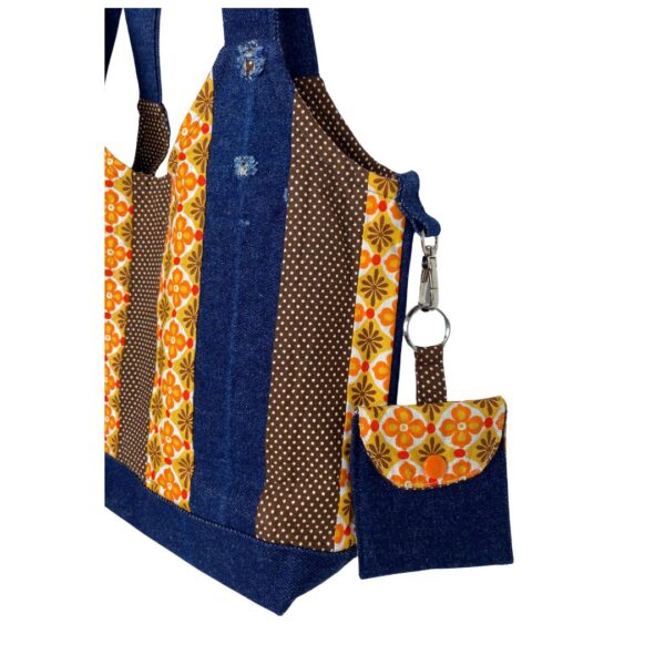 Patchwork Seventies Flowers Orange + Purse - Image 6