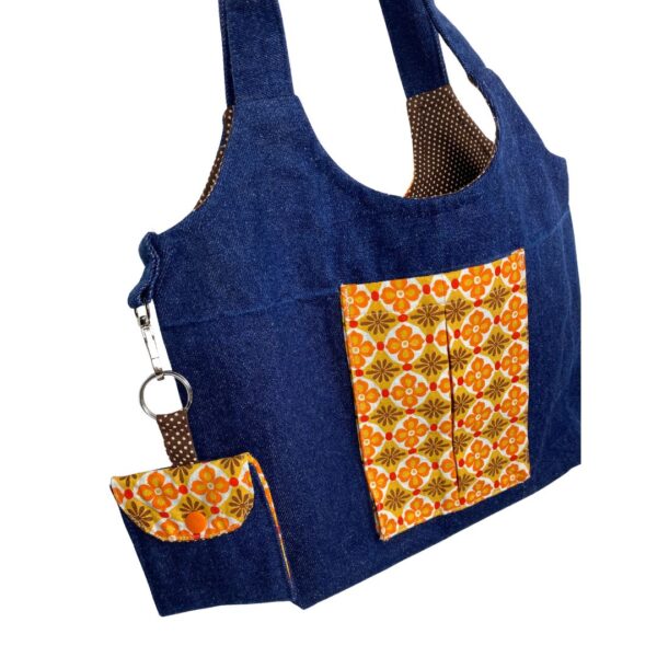 Patchwork Seventies Flowers Orange + Purse - Image 5