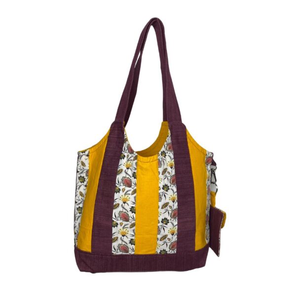 Patchwork Maroon&Flowers + Purse