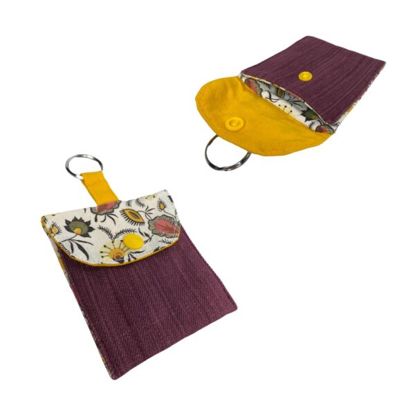 Patchwork Maroon&Flowers + Purse – Image 3