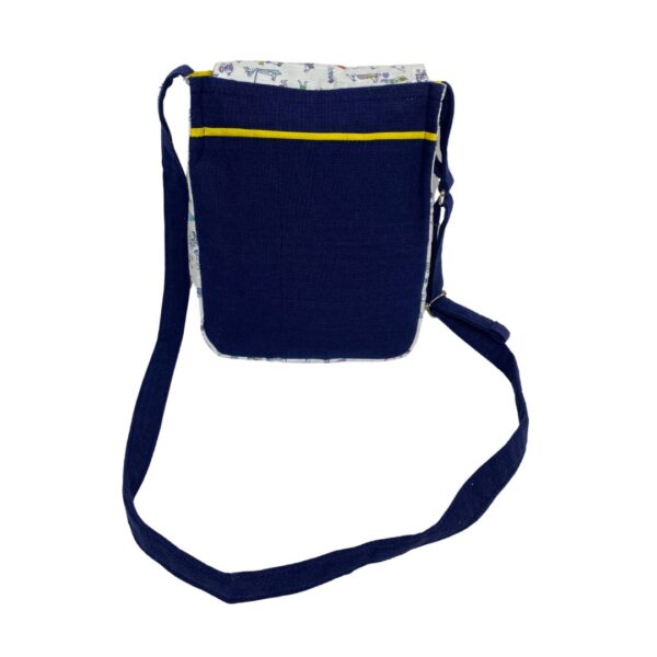 Upcycled Sling Bag – Beach Motif with Adjustable Strap - Image 6