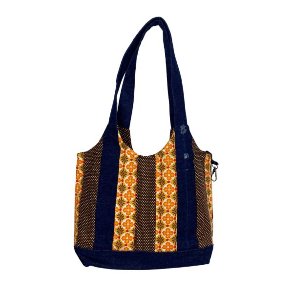 Patchwork Seventies Flowers Orange + Purse