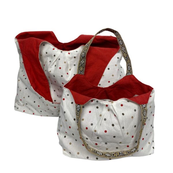 Mother & Child - Dotted Tote - Set of 2 - Image 2