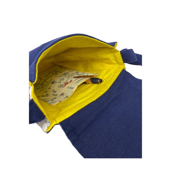 Upcycled Sling Bag – Beach Motif with Adjustable Strap - Image 3