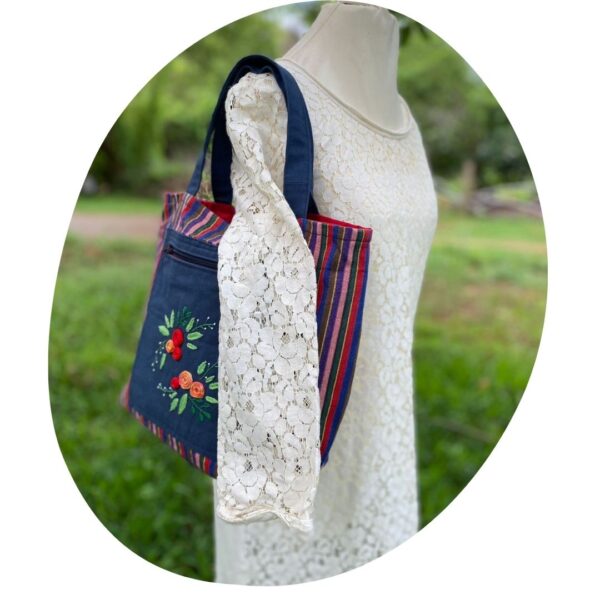 Drawstring Embroidery&Stripes - Image 7