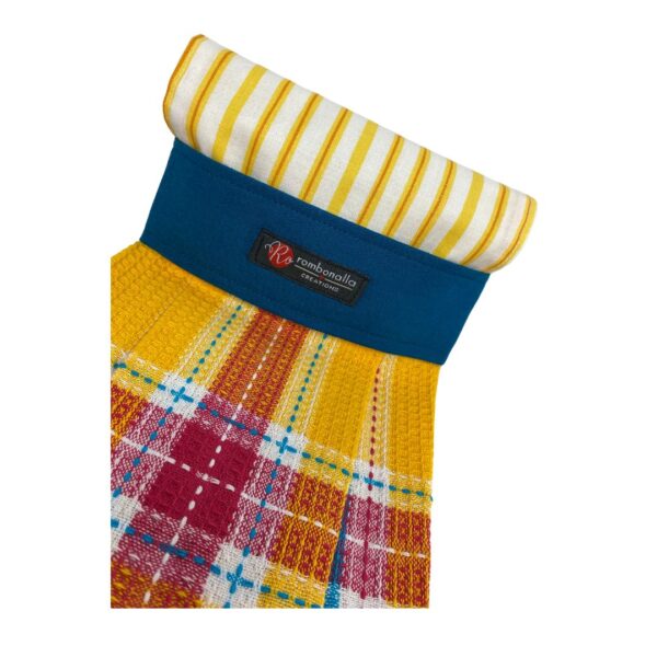 Bold Plaid Stripe Oven Tea Towel - Set of 2 - Image 3