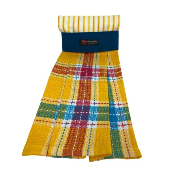 Bold Plaid Stripe Oven Tea Towel - Set of 2 - Image 4