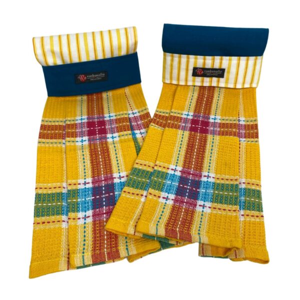 Bold Plaid Stripe Oven Tea Towel - Set of 2