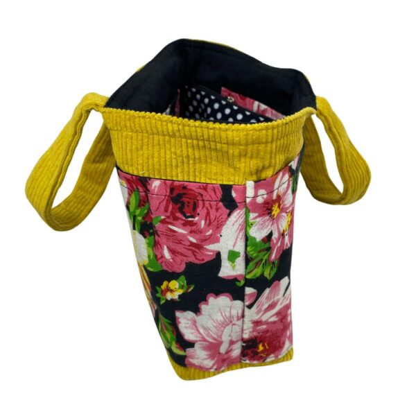 Vibrant Corduroy Mini Tote Bag with 10 Pockets – Image 7