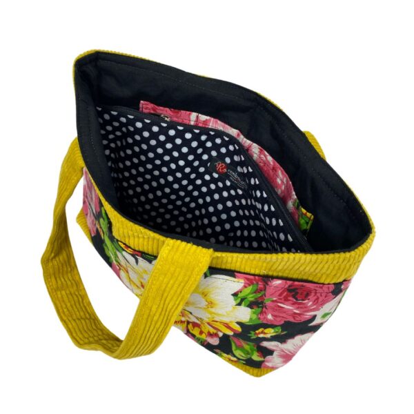 Vibrant Corduroy Mini Tote Bag with 10 Pockets – Image 6