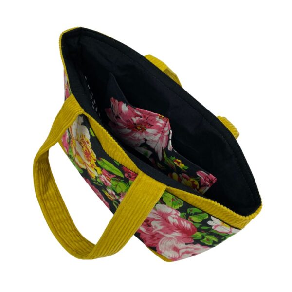 Vibrant Corduroy Mini Tote Bag with 10 Pockets – Image 5