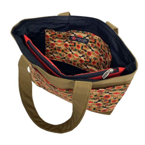 One-of-a-Kind Mini Tote Bag with 9 Pockets - Image 4