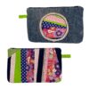 Colorful Patchwork Flat Pouch