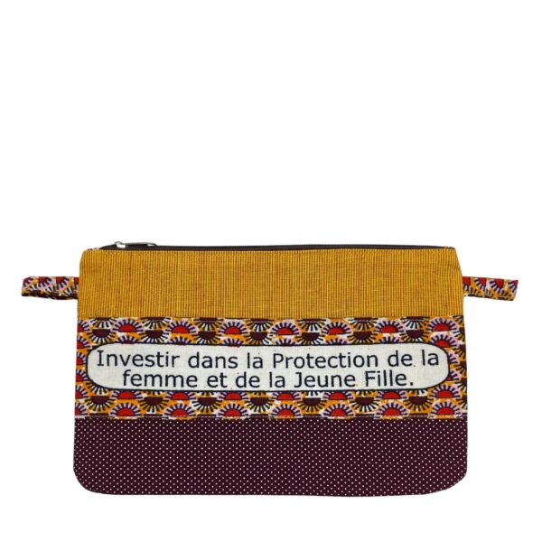 Corduroy Empowerment Flat Pouch