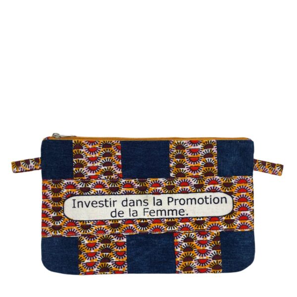 Denim Empowerment Flat Pouch