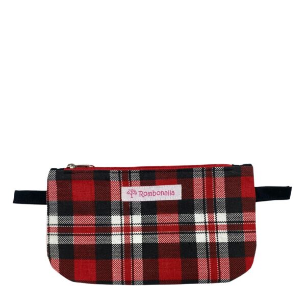 Small Checkered Flat Pouch