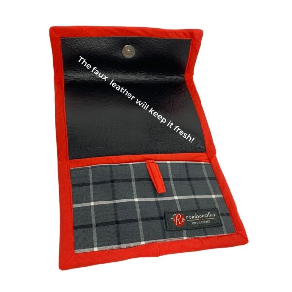 Vintage Tobacco Pouch with Faux Leather Lining - Image 3