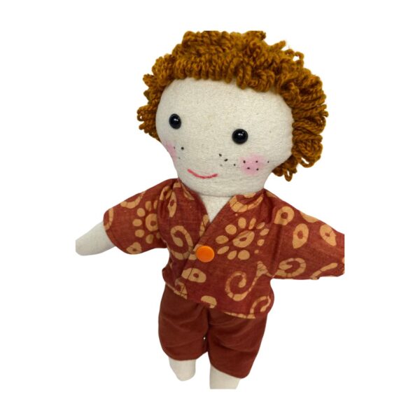 Fefe - Handmade Boy Doll with African-Inspired Design - Image 3
