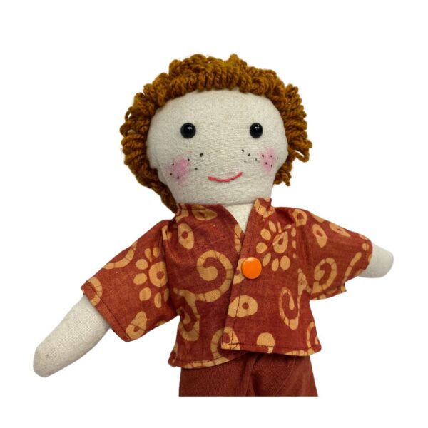 Fefe - Handmade Boy Doll with African-Inspired Design - Image 4