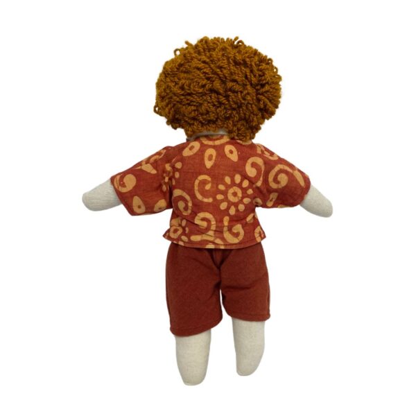 Fefe - Handmade Boy Doll with African-Inspired Design - Image 2