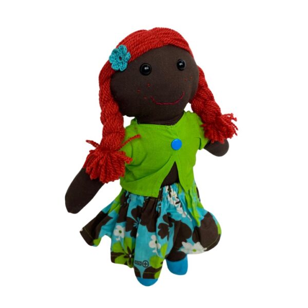 Giselle - Handmade Doll with Crochet Flower & Felt Shoes - Image 3
