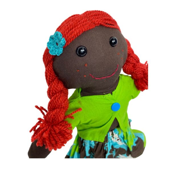 Giselle - Handmade Doll with Crochet Flower & Felt Shoes - Image 4