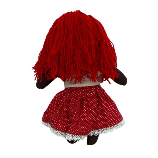 Helga - Handmade 50s-Inspired Doll in Red & White - Image 3